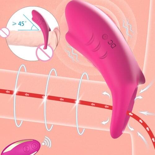 Penis Vibrating Ring Remote Control Couple Vibrator Male Delay Ejaculation Sex Toys for Men Cock Ring Clitoris Massager 9 Speeds
