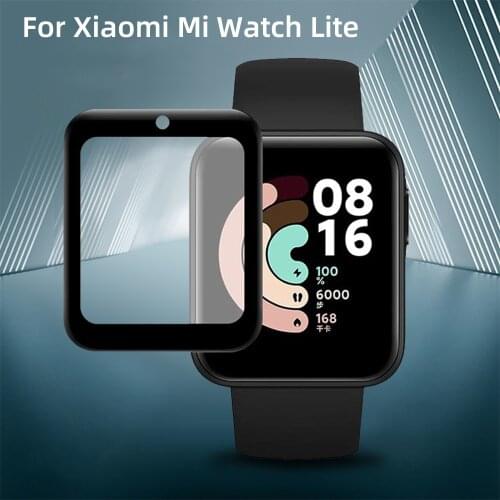 Soft Fibre Glass Protective Film Cover For Xiaomi Mi Watch Lite Full Screen Protector Case for Redmi Mi Watch Lite Protect Film