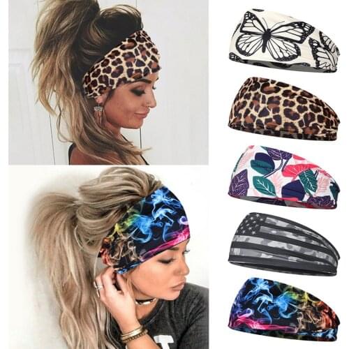 Boho Wide Cotton Stretch Women Headpiece Head Wrap Turban Headwear Bandana Hair Bands Bandana Fascinator