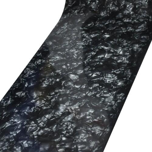 10" x 60" 0.50mm Diamond Black Celluloid Sheet DIY Musical Instrument Deco for Drum Guitar Piano