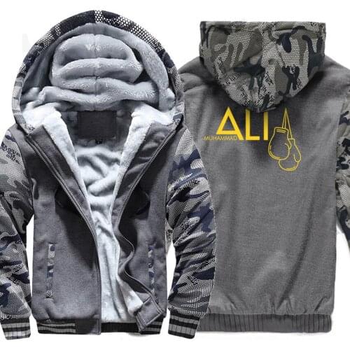 2018 Brand Clothing Sweatshirts Print Muhammad Ali Fashion Streetwear Hoodies Men Raglan Camouflage Tracksuits Harajuku Hoody