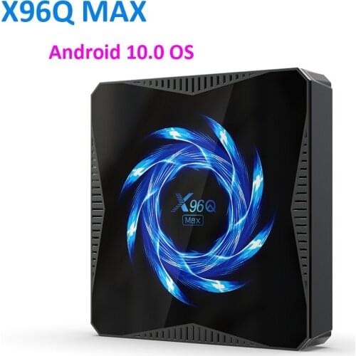 50pcs /lot X96Q MAX Smart Android 10.0 TV Box 4GB RAM 32/64GB ROM Allwinner H616 2.4G/5.0G WiFi BT5.0 4K HDR Media Player