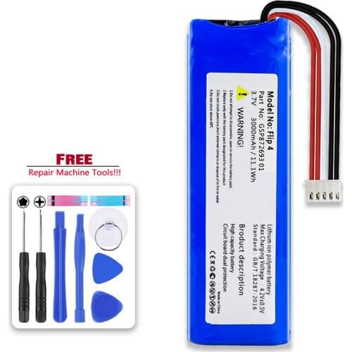 Battery GSP872693(GSP872693 01) 3000mAh for JBL Flip 4, Flip4 Special Edition flip4