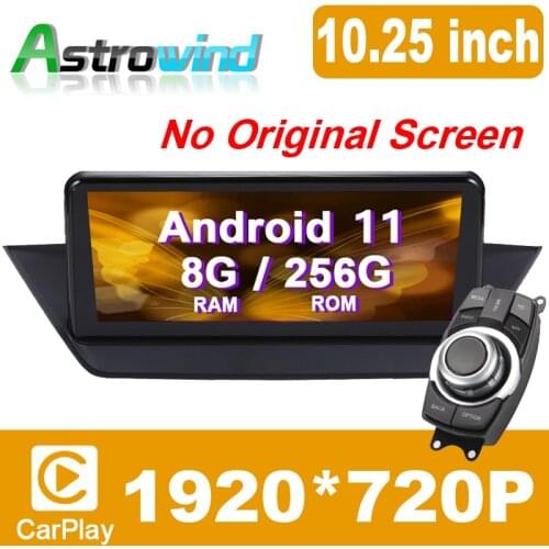 12.5" 4G RAM Android 10.0 System Car GPS Navigation Media Stereo Radio ForBMW X1 E84, no original screen, offer idrive