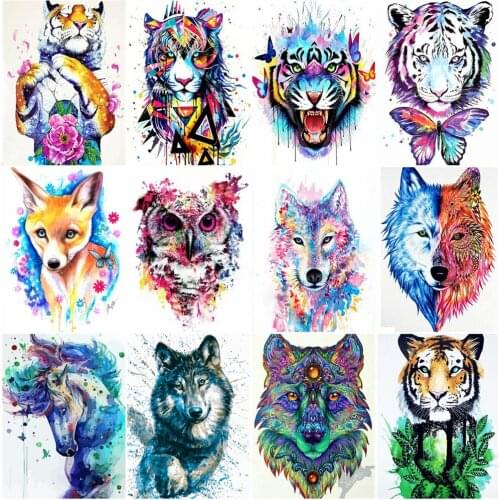 CraftArtGo Painting By Numbers animal On Canvas HandPainted Gift Picture By Number Waterfall Kits Home Decoration