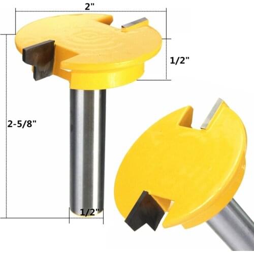 Drawer Front Joint Router Bit - Reversible - 1/2" Shank 12mm Shank Woodworking Chisel Cutter