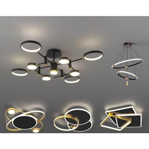 Lamp Combination Nordic Chandelier Lamp in the Living Room New Light Luxury and Modern Generous and Upscale Ceiling Lamp