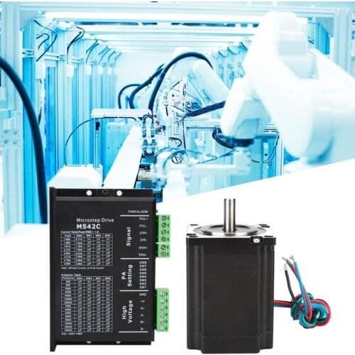 NEMA23 2.1N.M Stepper Motor kits 57HS21A Stepper motor And 2-Phase/4-Phase digital stepper driver servo motor kits