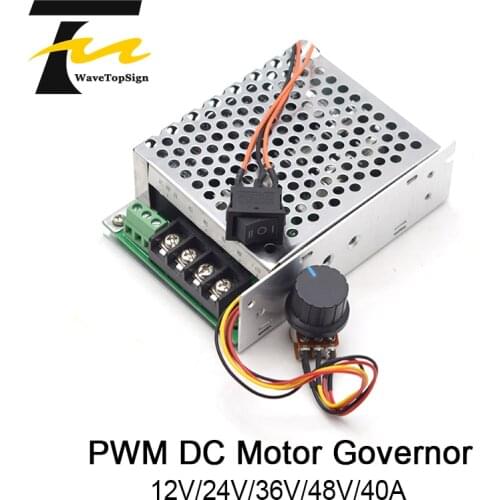 PWM Speed Controller DC Motor Adjustable Drive Module Input MAX40A 12V 24V 36V 48V Forward and Reverse Switchers