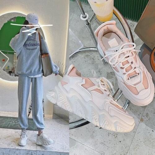 Fashion Womens Shoes Sneakers Show High Running Shoes Platform Comfortable Breathable Trend