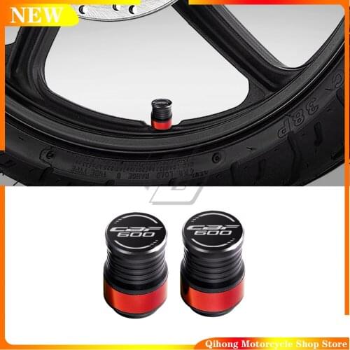 Motorcycle Accessorie Wheel Tire Valve Stem Caps CNC Airtight Covers For Honda CBF600 CBF 600 Hornet