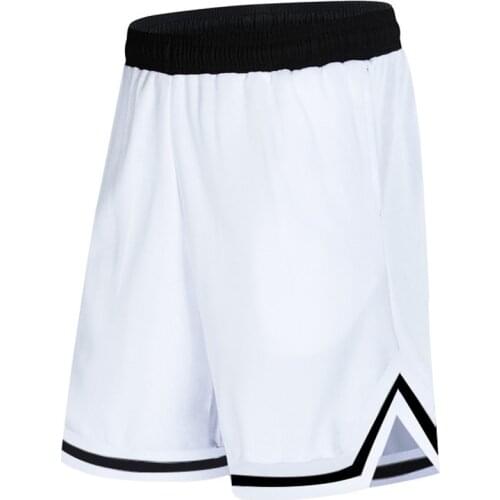 2021 Mens New Black/White Basketball Shorts Causal Home Fitness Comfortable Breathable Shorts