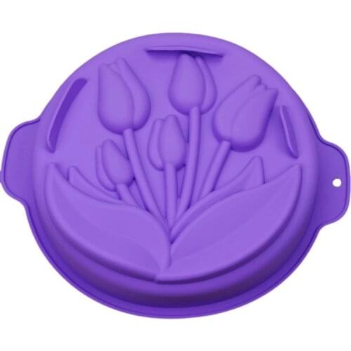 Single Layer Large Baking Tray Tulip Flower Board Tool Mold