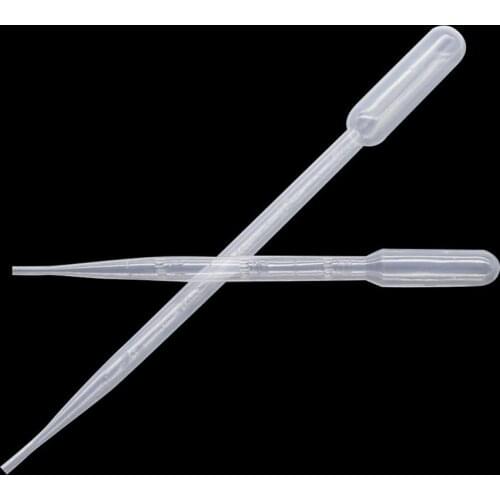 100Pcs 0.2/0.5/1/2/3/5/10ML Laboratory Pipette Plastic Disposable Graduated Pasteur Pipette Dropper Polyethylene Makeup Tools