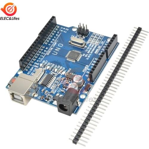 For Arduino UNO R3 CH340 ATmega328P Mega328 Development board 16MHz CH340 CH340G USB Driver Board USB Type-B Replace Atmega16U2