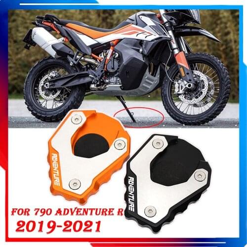 Motorcycle Kickstand Side Stand Pad Foot Sidestand Enlarge Extension Plate Support Pad For 790Adventure R 790 Adventure