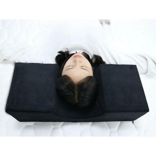 Black Soft Eyelash Extension Pillow Neck Support Makeup Grafted Flannel Eyelashes Use Salon Accessories For Beauty Pillows B2I6