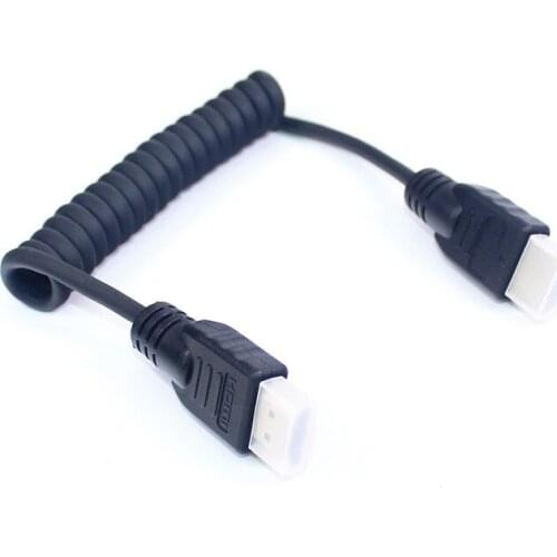 HDMI spring cable HDMI to HDMI A to A retractable cable SLR HD video cable HDMI-C