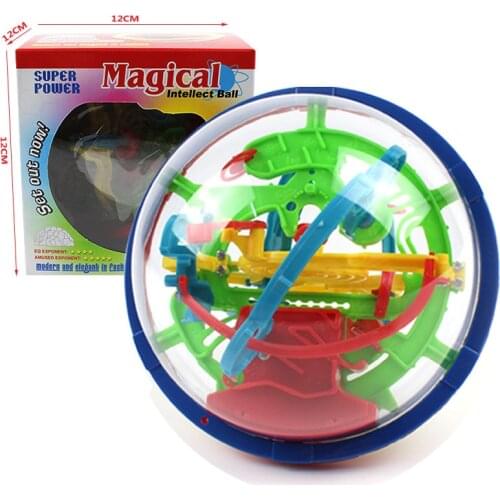 Developmental toys 3D Magic intelligence ball 100 Steps Labyrinth Learning Educational Toys Maze Game Exercise endurance Toys
