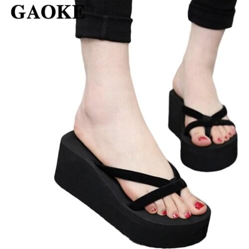 Woman Shoes Lady Footwear Woman Flip Flop Sandals Woman Platform Shoes Summer Flip Flops Slippers Beach Sandals Wedges Platform