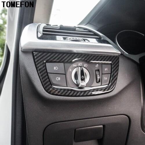 TOMEFON For BMW X3 G01 G08 2018 ABS Plastic Headlight Lamp Switch Buttons Cover Trim Car Interior Styling Accessories