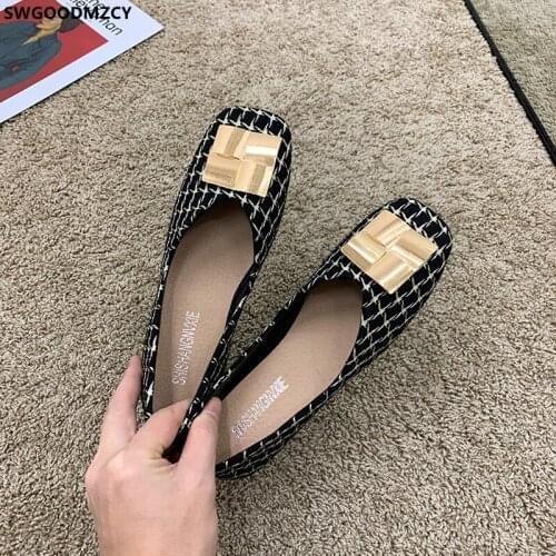 Slip on Shoes for Women Loafers Women Barefoot Shoes Woman Flats Square Toe 2021 Fashion Women Harajuku Zapatos De Mujer Zapatos