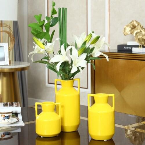 Vase Decoration Living Room Art Ceramic Vase Ornament Dry Flower Home Decoration Fresh Flower Gifts