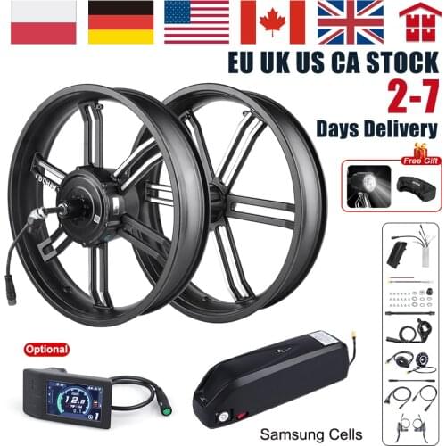 20 inch Bafang 48V 750W Integrate Motor Rear Wheel Drive Electric Bike Conversion Kit with 17.5Ah Bicycle Battery Samsung Cells