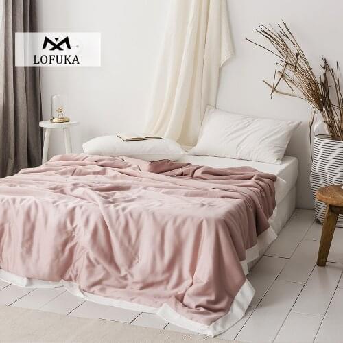 Lofuka Women Pink 100% Silk Quilt Healthy Beauty Comforters Duvet Silk Filled Double Queen King Quilt For Sleep Four Season