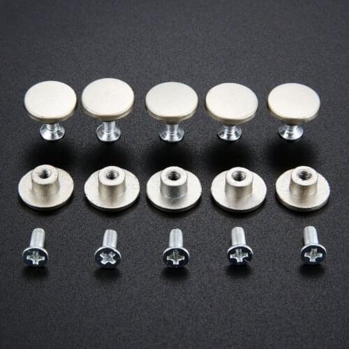 10pcs Antique Cupboard Pull Handle Knob Round Kitchen Drawer Cabinet Door Knobs Furniture Handle with Screw Fixing 12*5mm