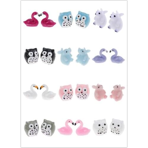 2pcs Angel Animals Bear Swan Owl Miniature Fairy Garden Mini Micro Landscaping Home Decor Hot