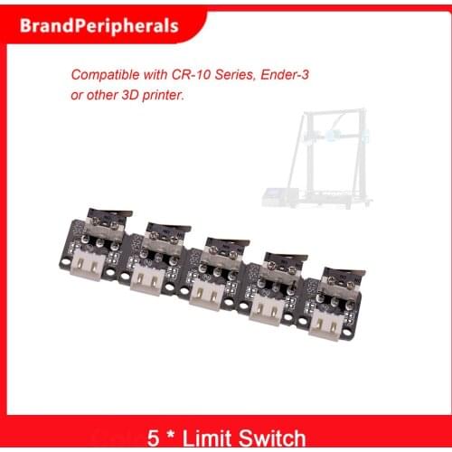 Aibecy 5pcs 3D Printer Parts Endstops Limit Switch 3Pin for CR-10 Series Ender-3 3D Printer
