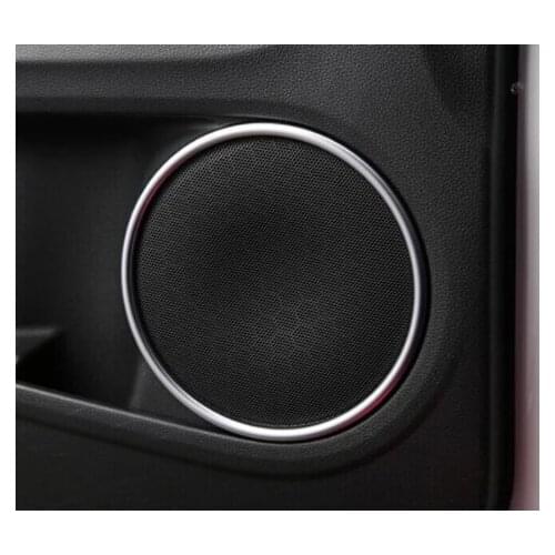 ACCESSORIES FIT FOR HONDA VEZEL HR-V 2014 2015 2016 CHROME DOOR STEREO SPEAKER COLLAR COVER TRIM RING SURROUND HRV