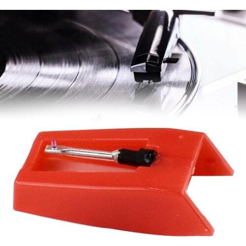 Diamond Stylus Needle Plastics Red Turntable Phonograph For Gramophone Accessories Record B2W6