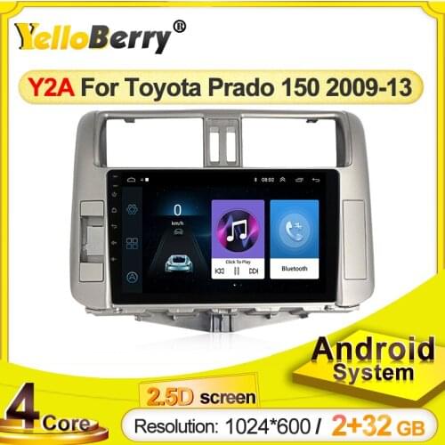 Android systems y series Car multimedia Player Navigation GPS radio for Toyota PRADO 150 2010 2011 2012 2013 touch screen