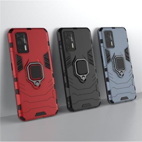 For OPPO Realme XT Case Bumper Ring Holder Armor Hard Back Cover For OPPO Realme XT 730G Phone Case For OPPO K5 Realme X2 6.4