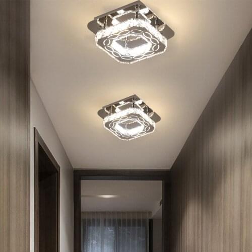 Crystal Ceiling Light Modern Luxury LED Chandelier Flush Mount Ceiling Lamp For Dining room Bedroom Kitchen Aisle Corridor Light