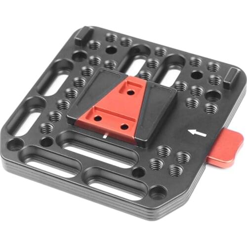 Photo Studio Accessories V-Lock Assembly Kit Quick Release Plate M3 M4 Screw Hole 1/4 Inch Thread Camera Rig for V-Mount Battery