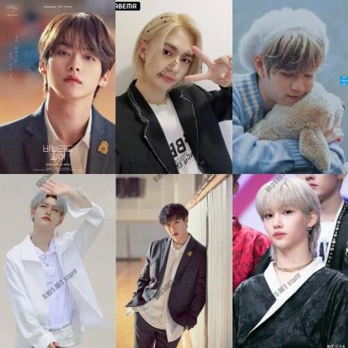 Korean Group Kpop Stray Kids Diamond Painting Mosaic Cross Stitch Kits Room Decoration DIY Diamond Embroidery Full Round Drill