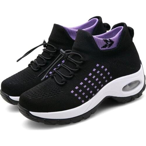 New Design Women Casual Shoes Fashion Breathable Outdoor Walking Mesh Shoes Fashion Non Slip Ladies Sneakers Big Size