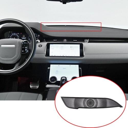 LHD Black Aluminum Alloy Car Dashboard Speaker Cover Trim For Range Rover Evoque L551 2020 Left Hand Drive Accessories