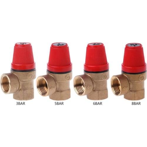 Brass Safety Valve Drain Relief Swithch For Solar Water Heater Double Inner Wire Brass Safety Valve Drop shipping