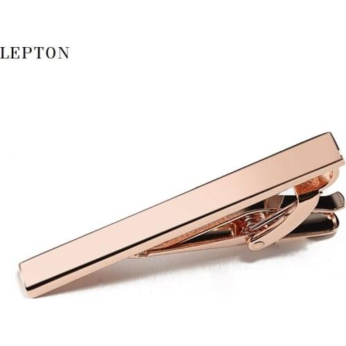 Hot Sale Black Skinny Glossy Clasp Tie Bar Colorful High Quality Mens Copper Necktie Tie Clip Wedding Slim Tie Clip For Men