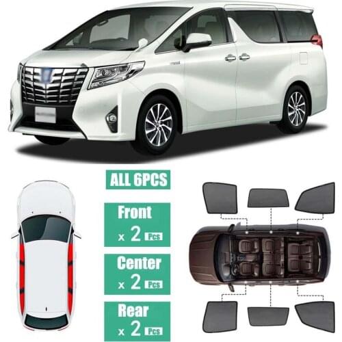 Side Windows Magnetic Sun Shade UV Protection Ray Blocking Mesh Visor Fit For Toyota Alphard 2015-2019