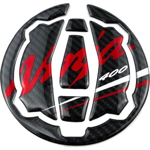 Motorcycle 1 PCS Carbon Fiber Fuel Gas Oil Cap Tank Pad Tankpad Protector Sticker Decals For Kawasaki Ninja 400 Z400