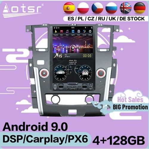 128G Tesla Screen Multimedia Stereo Android Player For Nissan Patrol 2010 2011 2012 2013 2014 2015 2016 2017 GPS Radio Head Unit
