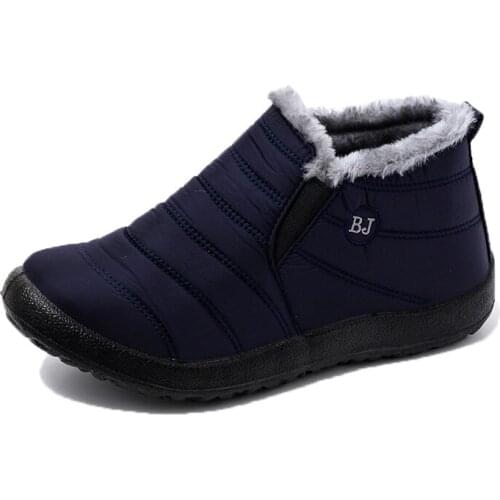 Men Boots Lightweight Winter Shoes For Men Snow Boots Waterproof Winter Footwear Plus Size 47 Slip On Unisex Ankle Winter Boots