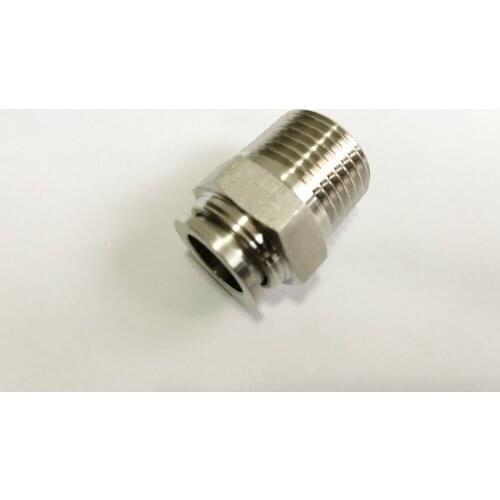 Push Connector/Fitting -Male 1/2". Plug Connector,Connector For PU Hose(12mm),Stainless Steel 304
