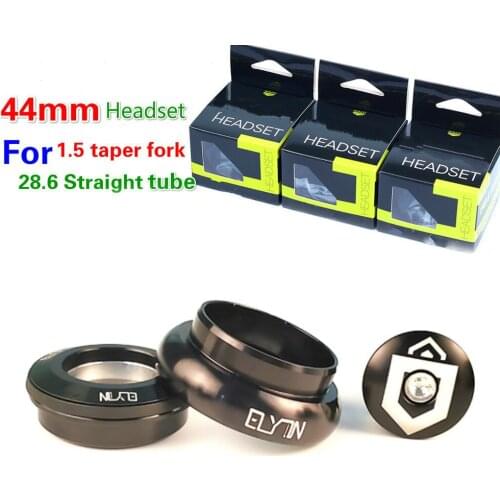 ELYON MTB Bike Road Bicycle Steering Column Headset For 44mm Straight Head Tube With 28.6mm Straight Fork Or 1.5 Taper Pipe Fork
