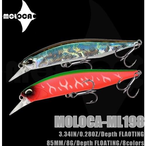 Fishing Lure Minnow Weight 8g 85mm Floating Suspend Water Jerkbait Wobblers Peche Accessoire Seabass Fish Isca Artificial Leurre
